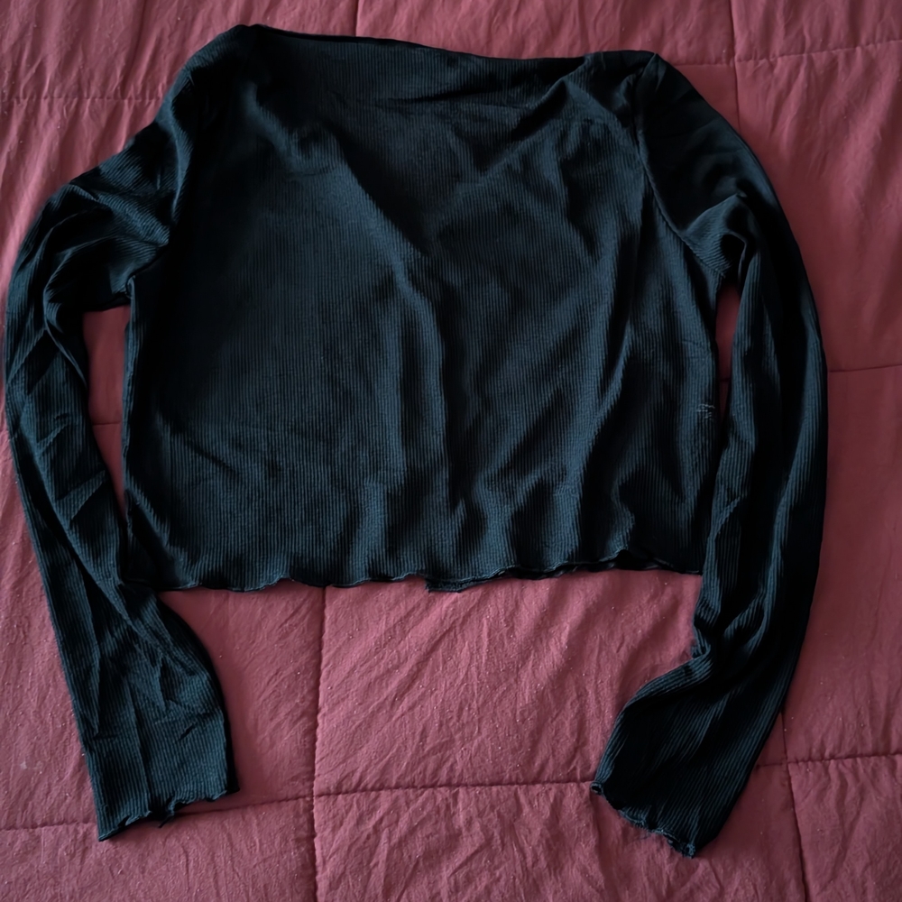 Elegant Black Long Sleeve Top